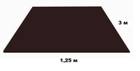 Лист плоский 8017 (коричневый шоколад) 0,45 1250х3000