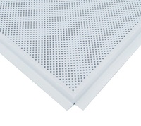 Потолочная панель алюминиевая Албес АР600 Line-E белая перфорированная d=1,5 (T-24) 600х600х0,3мм (уп=50шт=18м2)